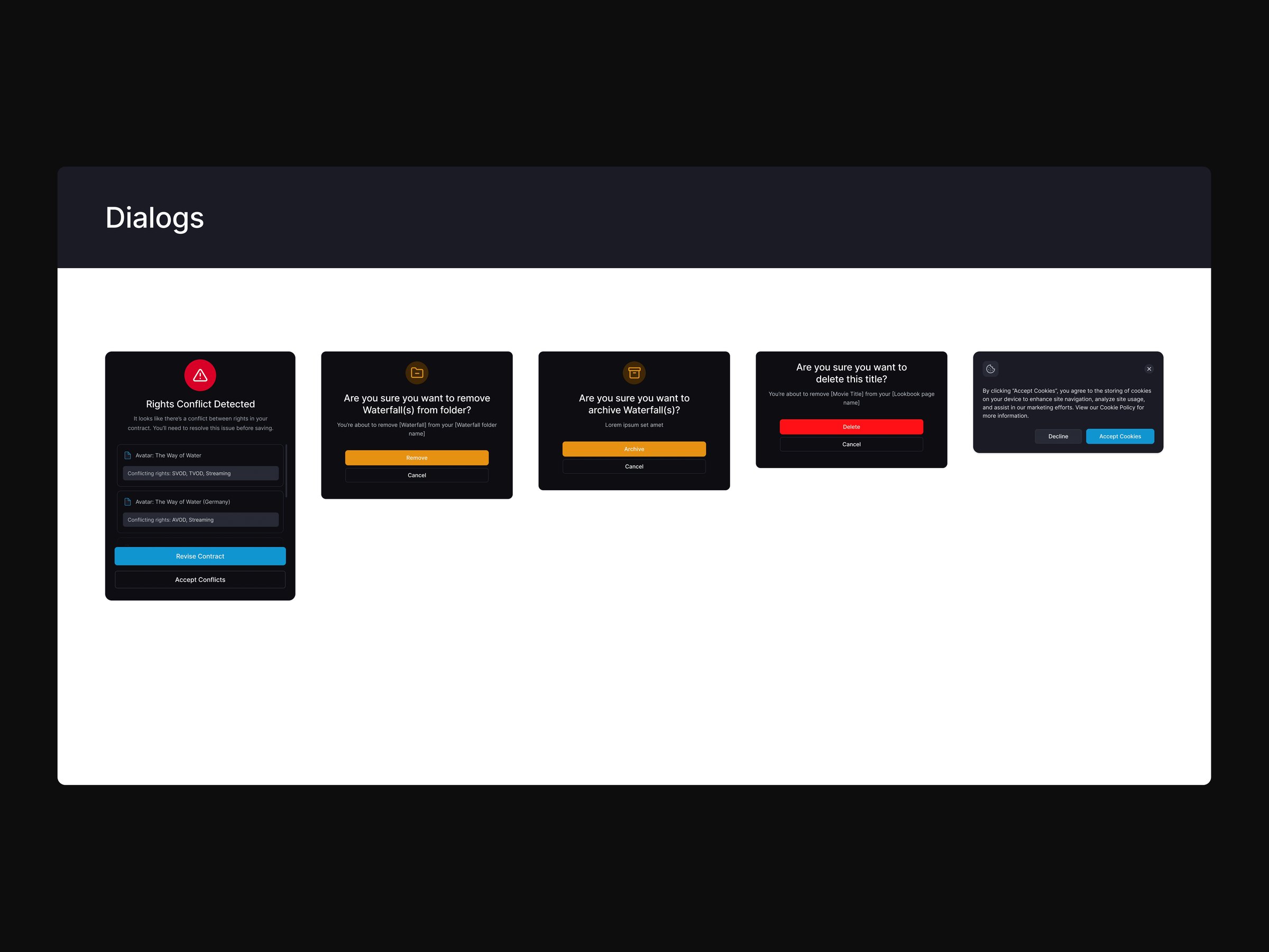 Titlepool design system tokens and component states